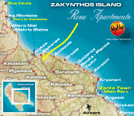 Zante Zakynthos Map