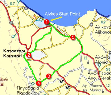 Alykes -= Alykanas - Zante - Tourist Train in Zakynthos Greece